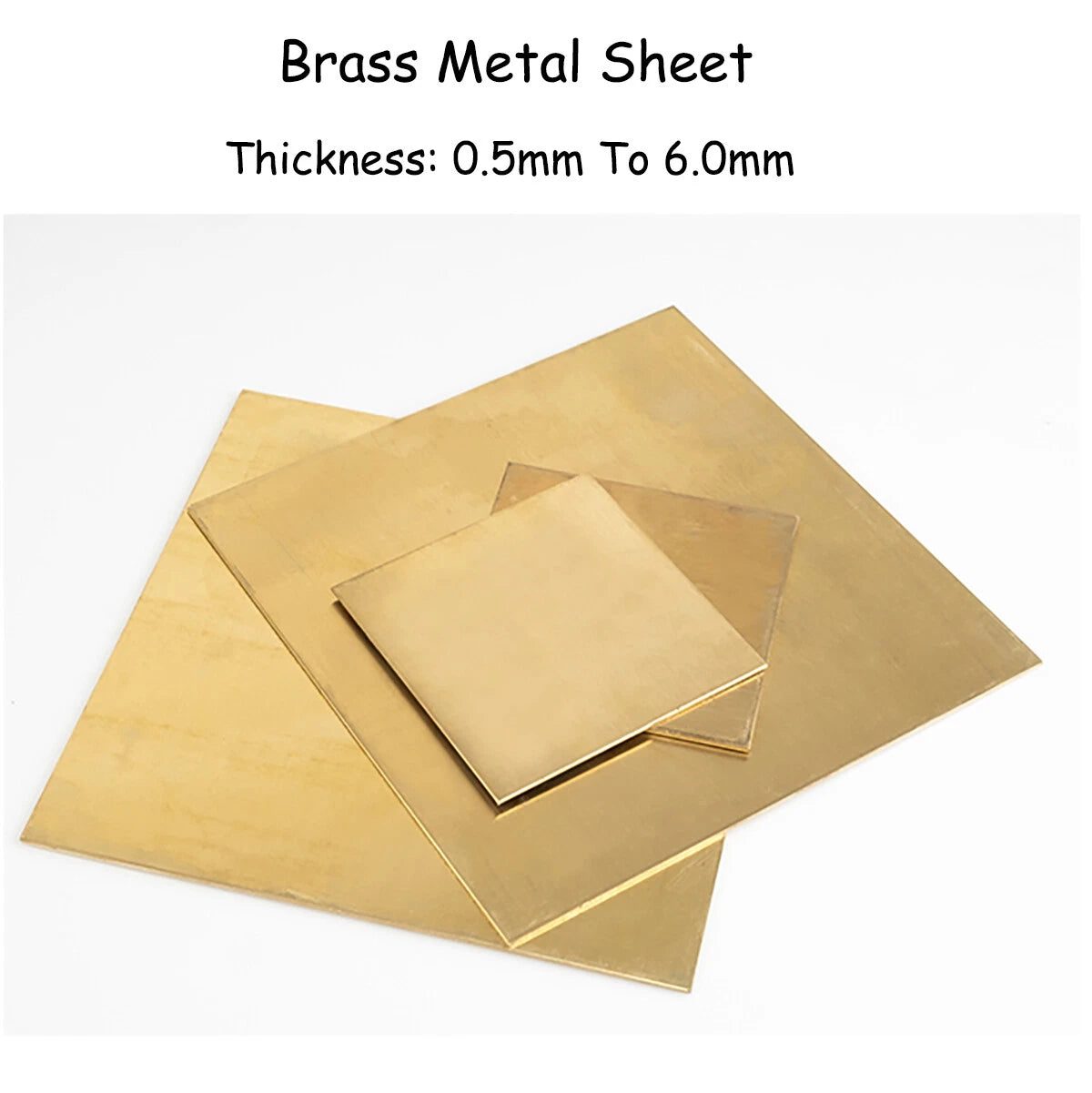 Versatile Brass Sheets for Model & Jewelry Crafting - Multiple Sizes & Thick