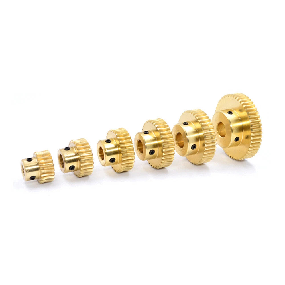 1 Modulus 15-60T Brass Worm Wheel Gear Pitch 3.14mm Transmission Gear,Worm Rod