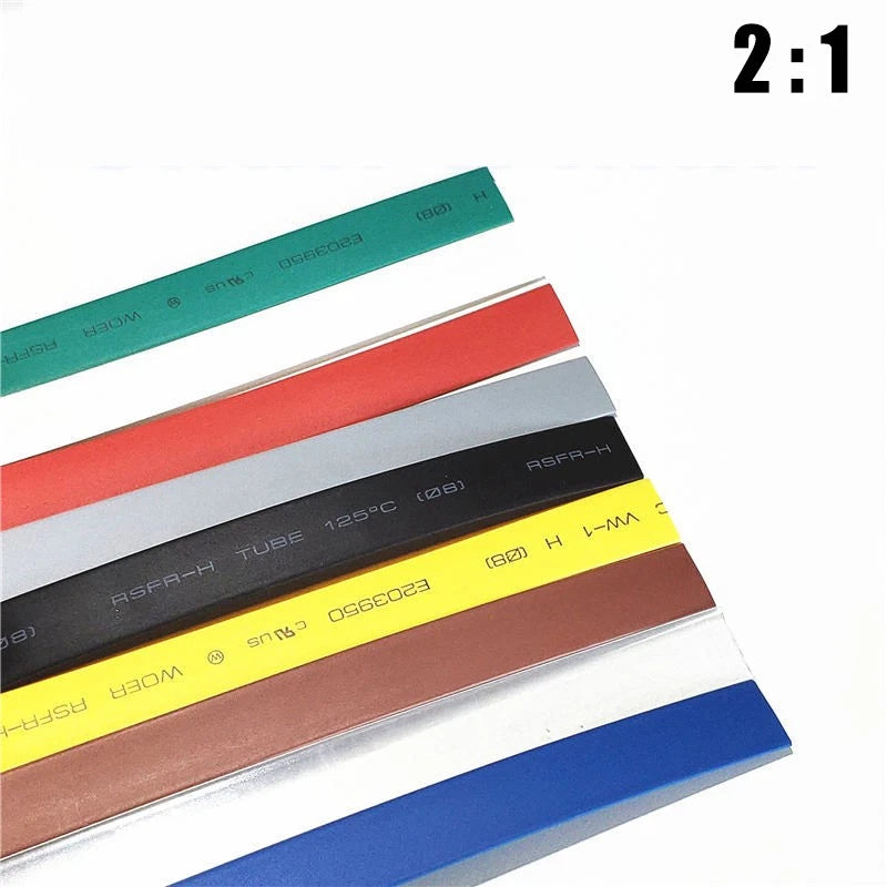 Heat Shrink Tubing 2:1 Ratio – Electrical Wire Sleeving, 60mm to 210mm