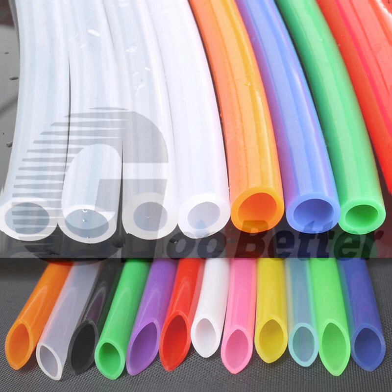 Coloured Food Grade Silicone Tube Hose Vacuum Tubing Pipe Soft Rubber ID 1-40mm