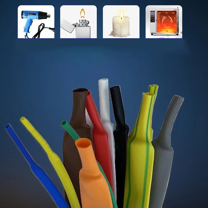 2:1 Heat Shrink Tubing – Electrical Wire Insulation Sleeve, Multi - Color & Multi - Size - HomeDIYer