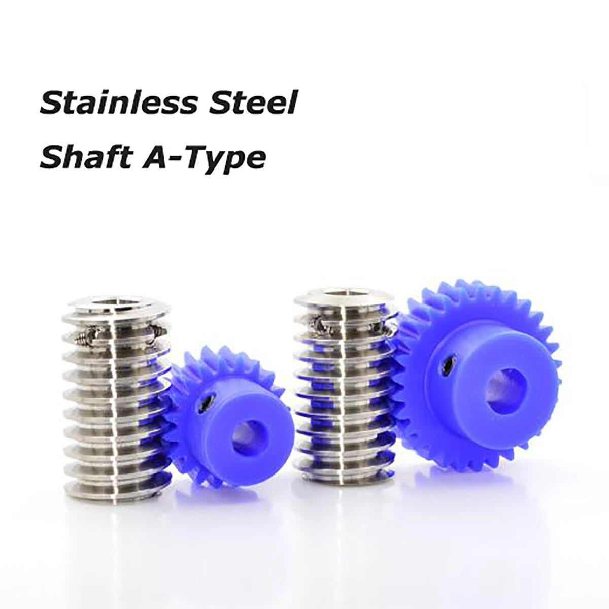 1 Modulus Plastic Nylon Worm Gear Wheel 10T-80T & A B L Steel Worm Gear Shaft