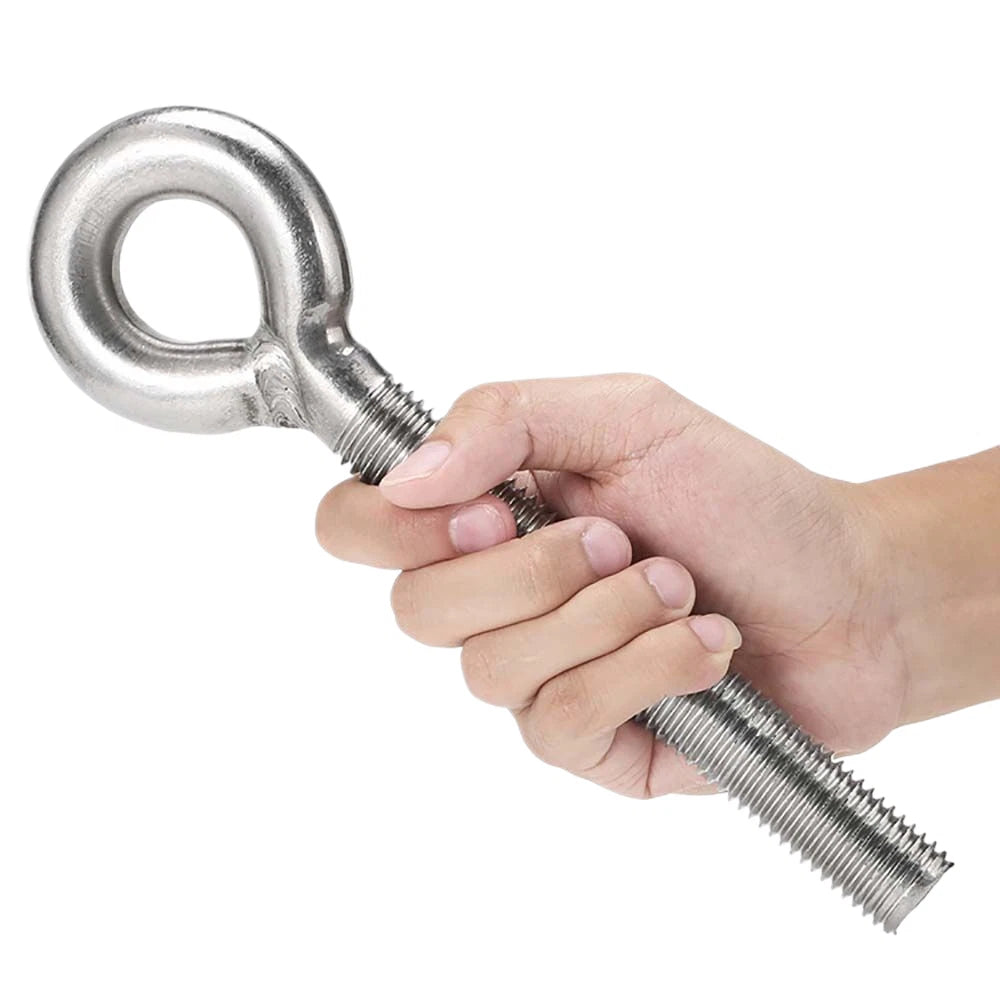 Stainless Steel Eye Bolts M4–M24 | A2 Forged Metric Lifting Ring Screws