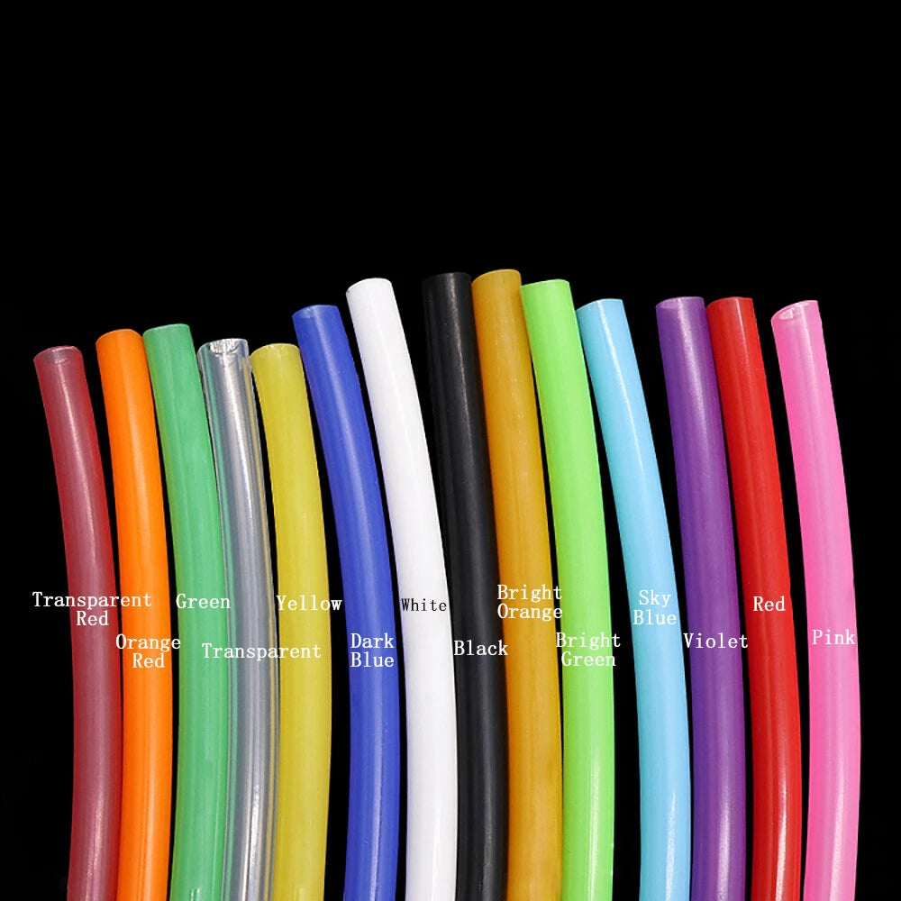 Food Grade Silicone Vacuum Hose Tube — Flexible Rubber Pipe, Multiple Colors & Sizes