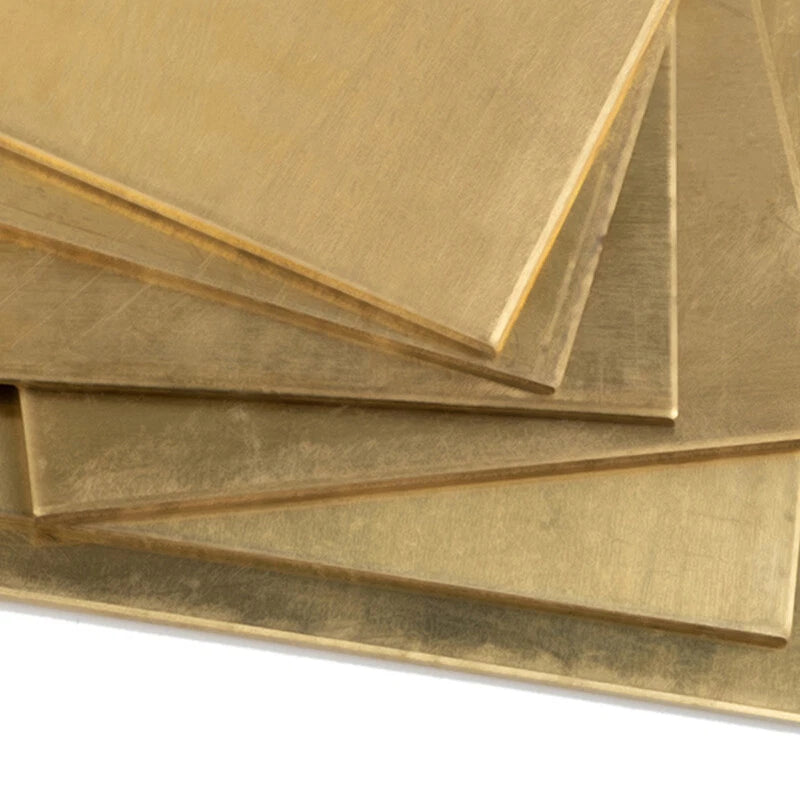 H62 Solid Brass Sheet 0.8mm 1mm 1.5mm Thickness 100/150/200mm Metal Plate