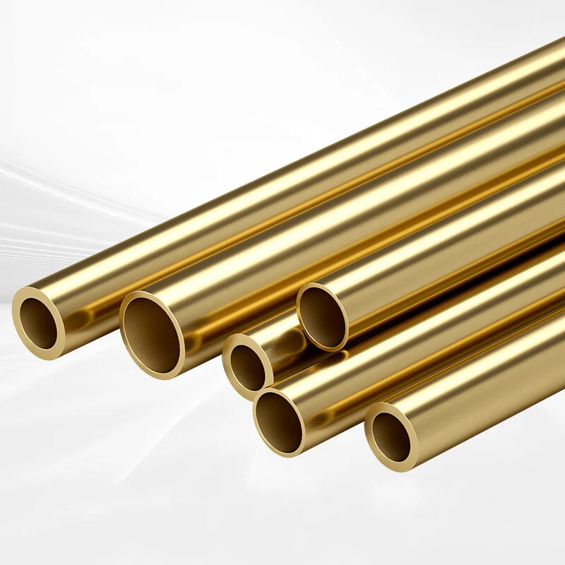 H65 Brass Round Tube — 1mm Wall, 300mm Length | OD 20.5mm–80mm