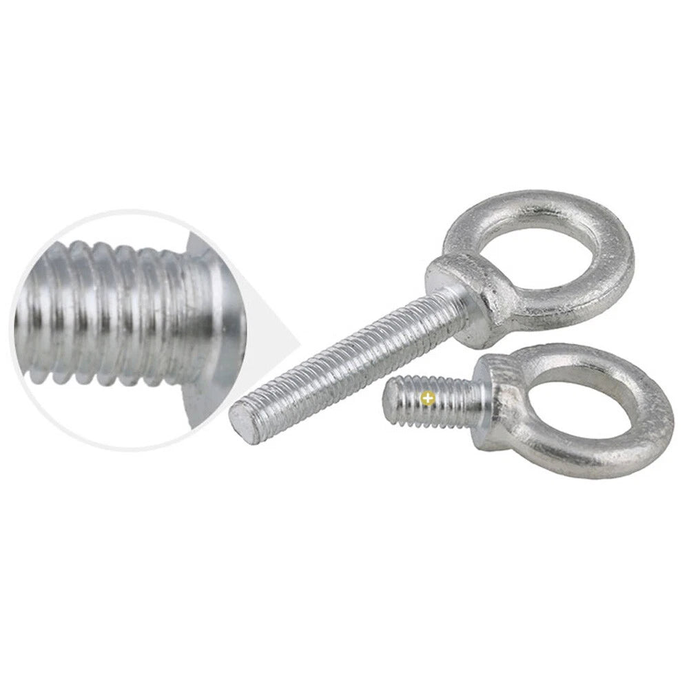 Metric Eye Bolts M6–M20 Lifting Ring Screws | Zinc Plated Carbon Steel