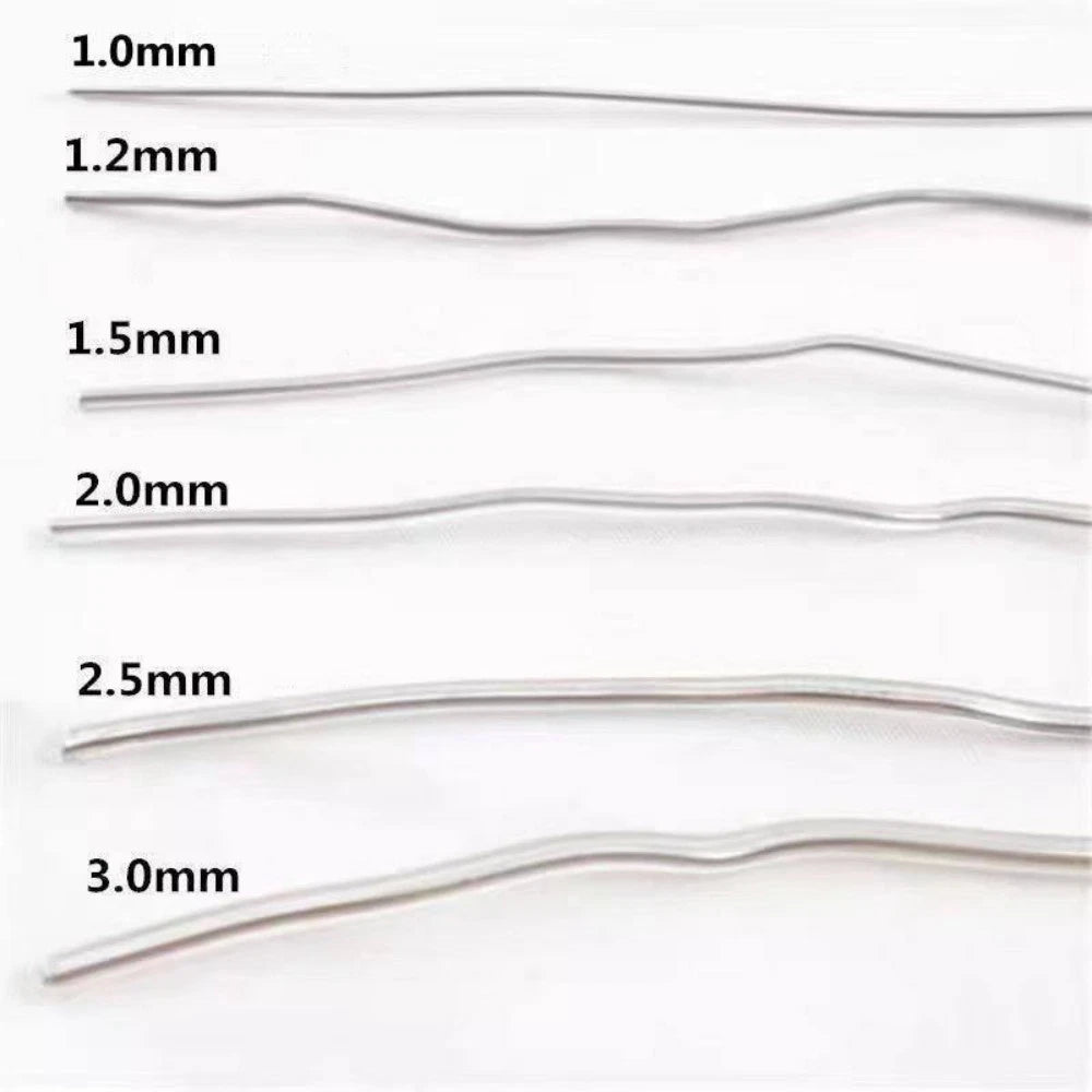 Transparent PVC-Coated Aluminium Wire Handicraft DIY Metal Wires 1.5mm-3mm Dia