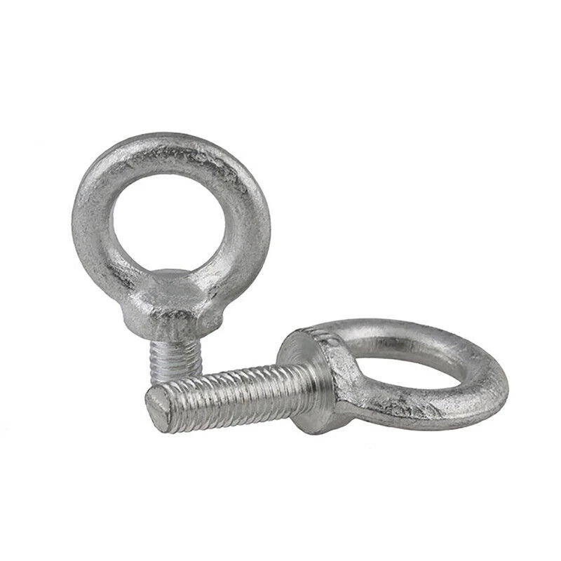 Galvanized Lifting Eye Bolts M6 M8 M10 M12 M14 M16 M18 M20 — O - Ring Eye Bolts for Rigging & Lifting - HomeDIYer