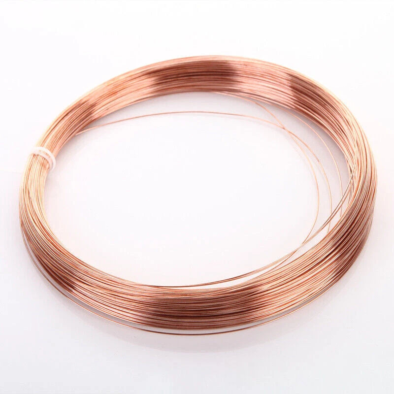 ROUND COPPER WIRE SOLID PURE COPPER WIRE 99.9% UNCOATED BARE 0.2mm To 2.5mm