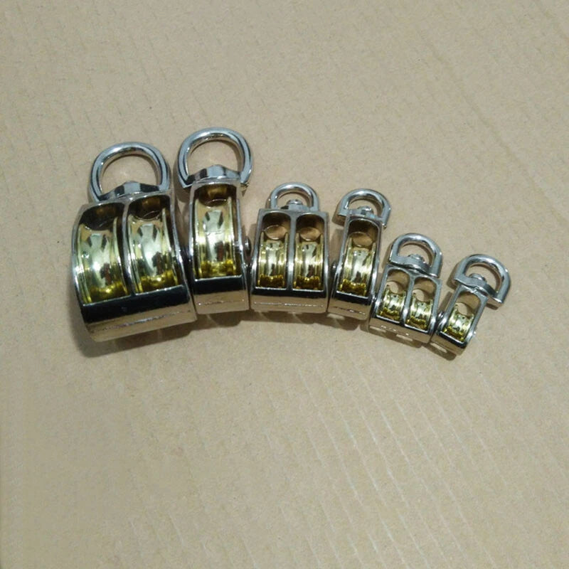 Single Dual Pulley Rope Pully Lifting Wheel Swivel 43mm 58mm 86mm Zinc Alloy