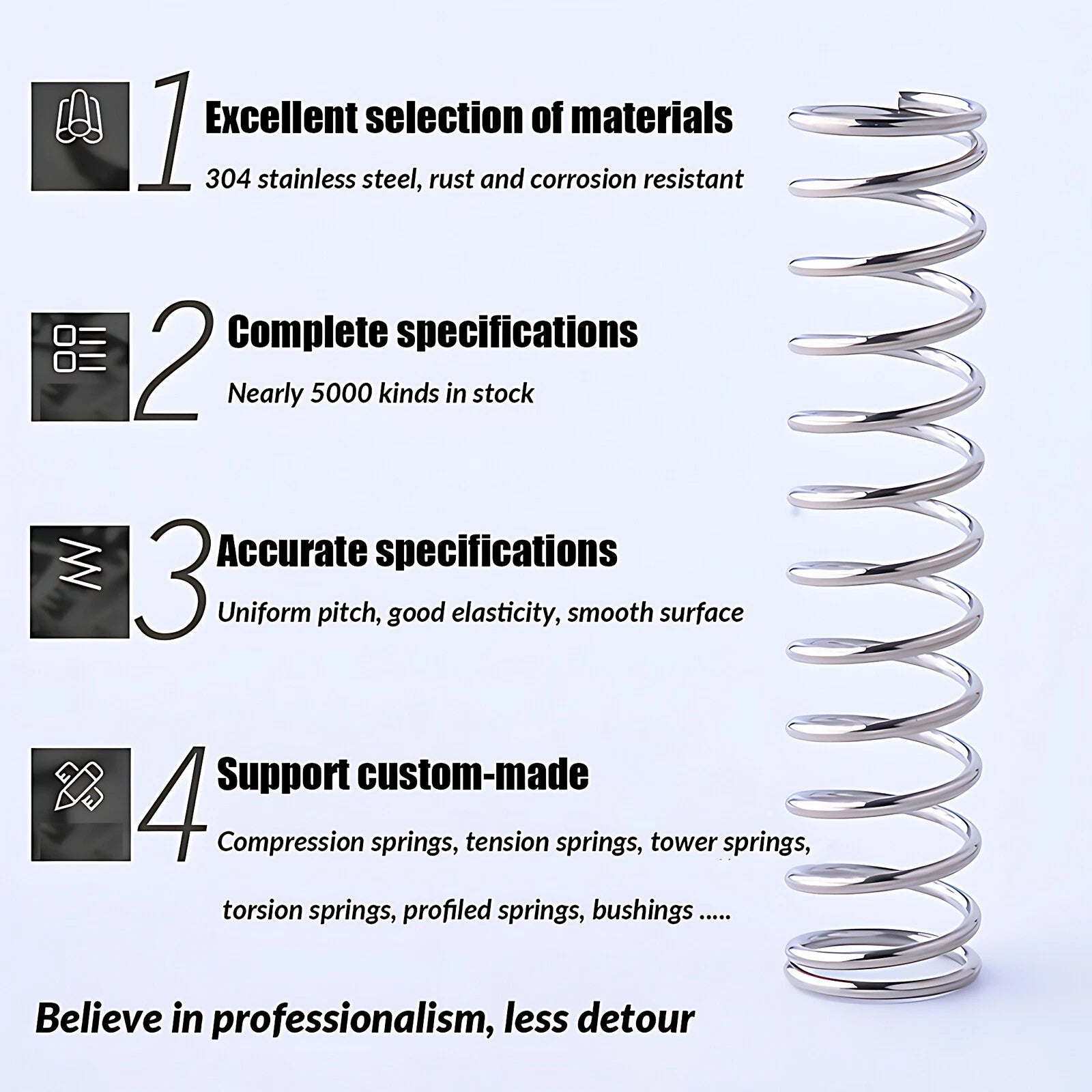 Compression Spring Various Size 0.8/0.9mm Diameter&10-50mm Length Pressure Small