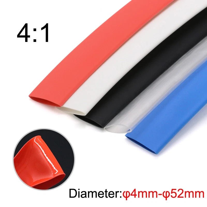 Double Wall Heat Shrink Tubing 4:1 – φ4mm to φ52mm, Adhesive Lined, Waterproof - HomeDIYer