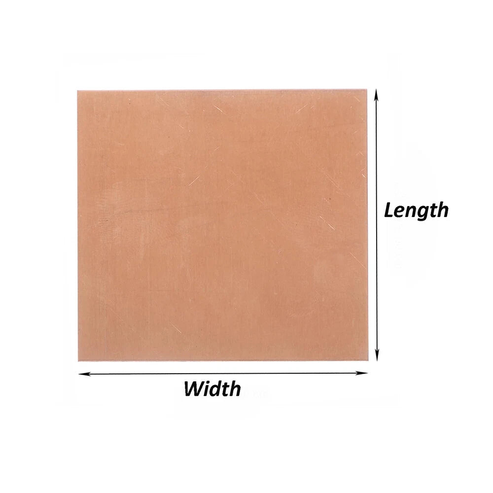 0.5mm to 4.0mm Thick T2 Pure Copper Plate/Sheet Copper Block Laser Cut Many Size