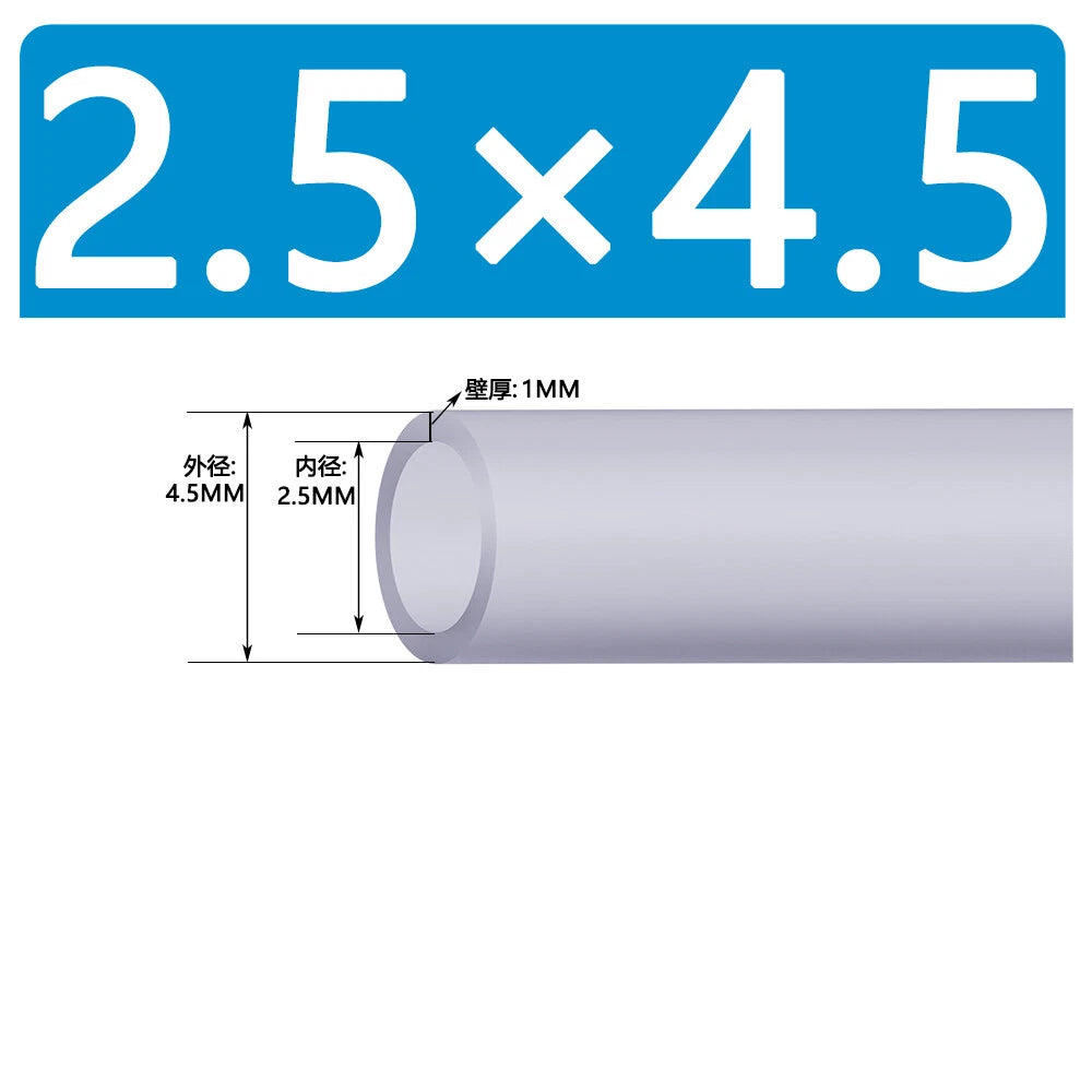 Food Grade Clear Silicone Tube Beer Milk Hose Pipe Soft Rubber ID 0.5mm - 38mm