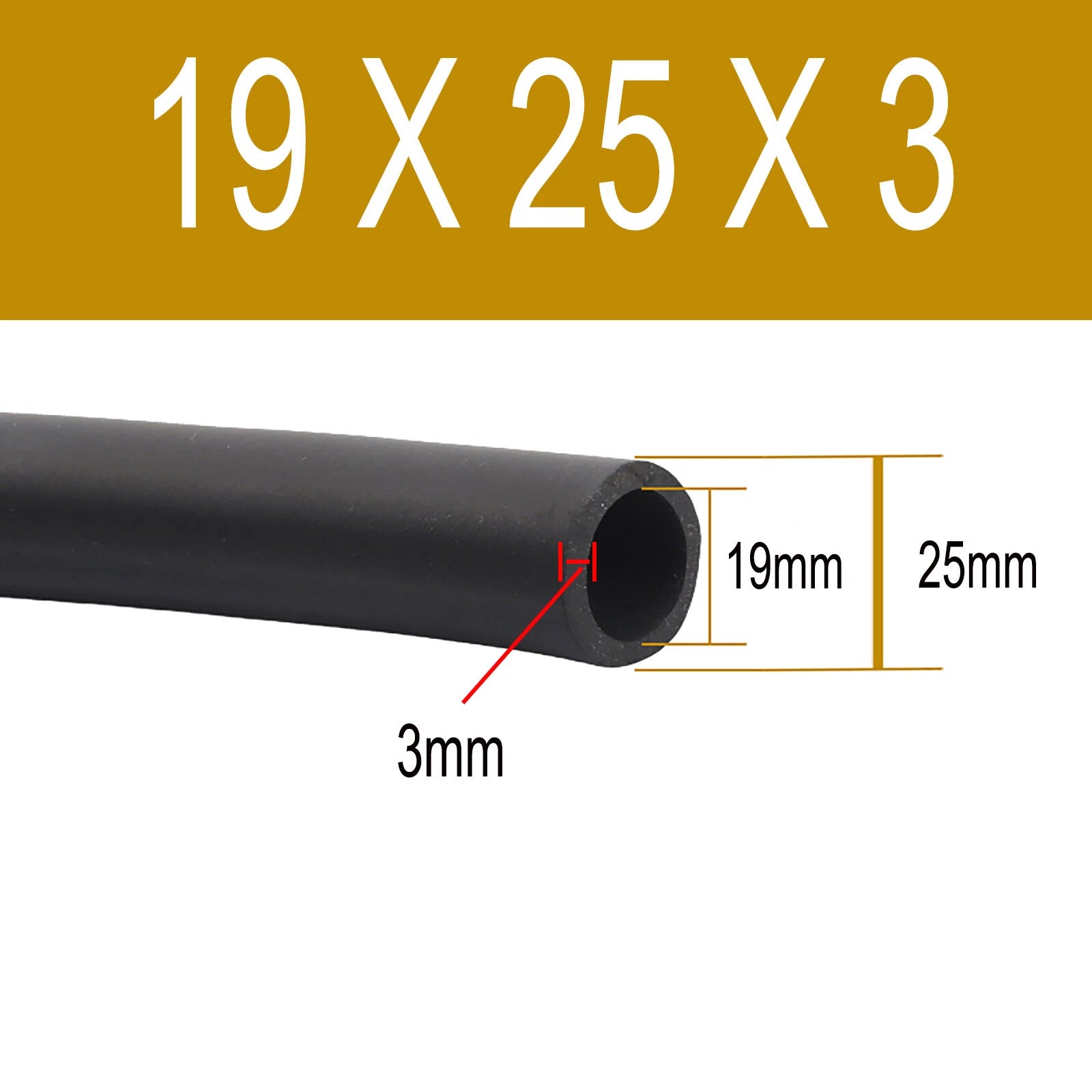 FKM Rubber Reinforced Fuel Hose Unleaded Petrol Diesel Oil Line Fuel Pipe 2~38mm