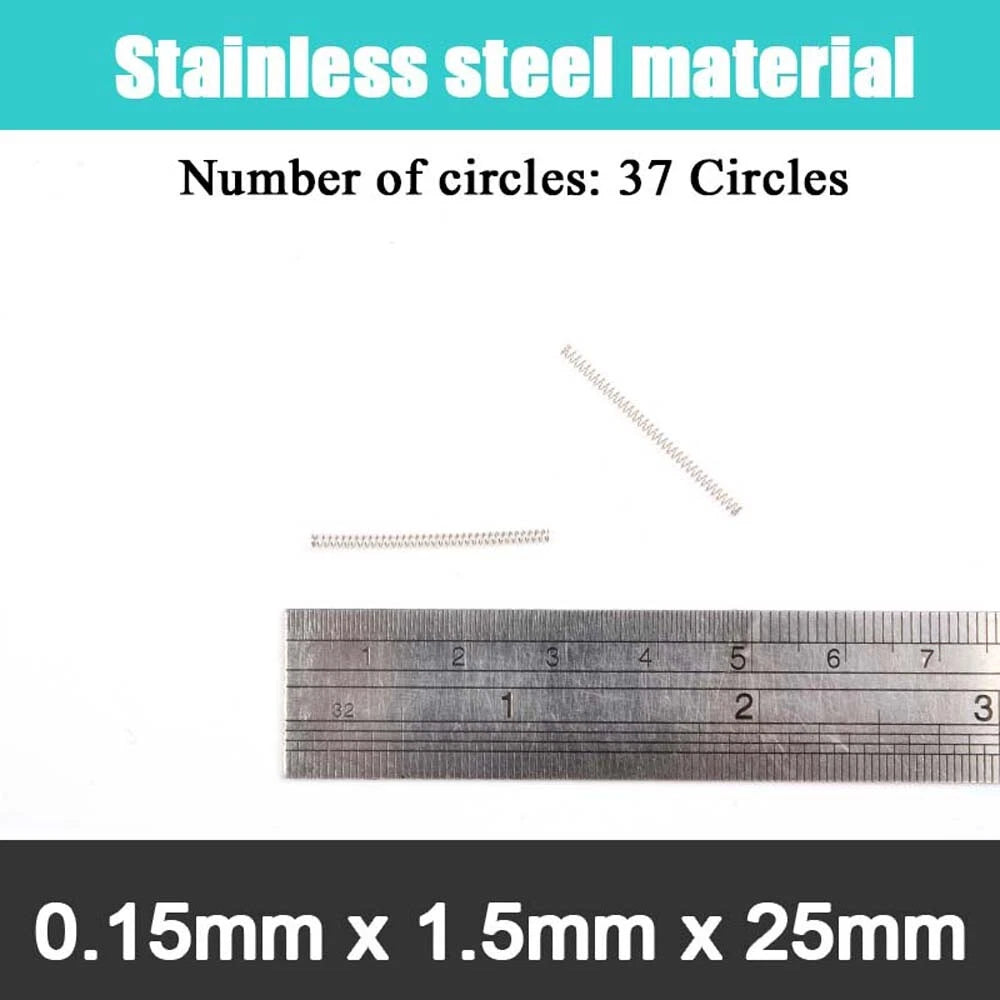 10Pcs 0.15mm WireDia 304 Stainles Steel Compression Spring Pressure Small Spring