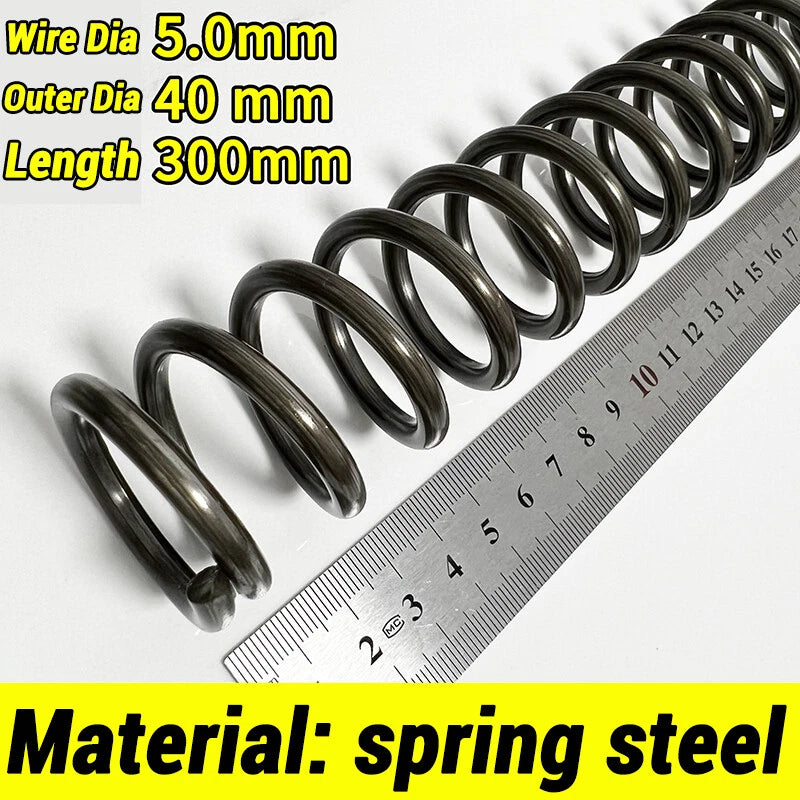 Compression Spring 4-5mm Wire dia 40-80mm Diameter & 300mm Length Pressure Small