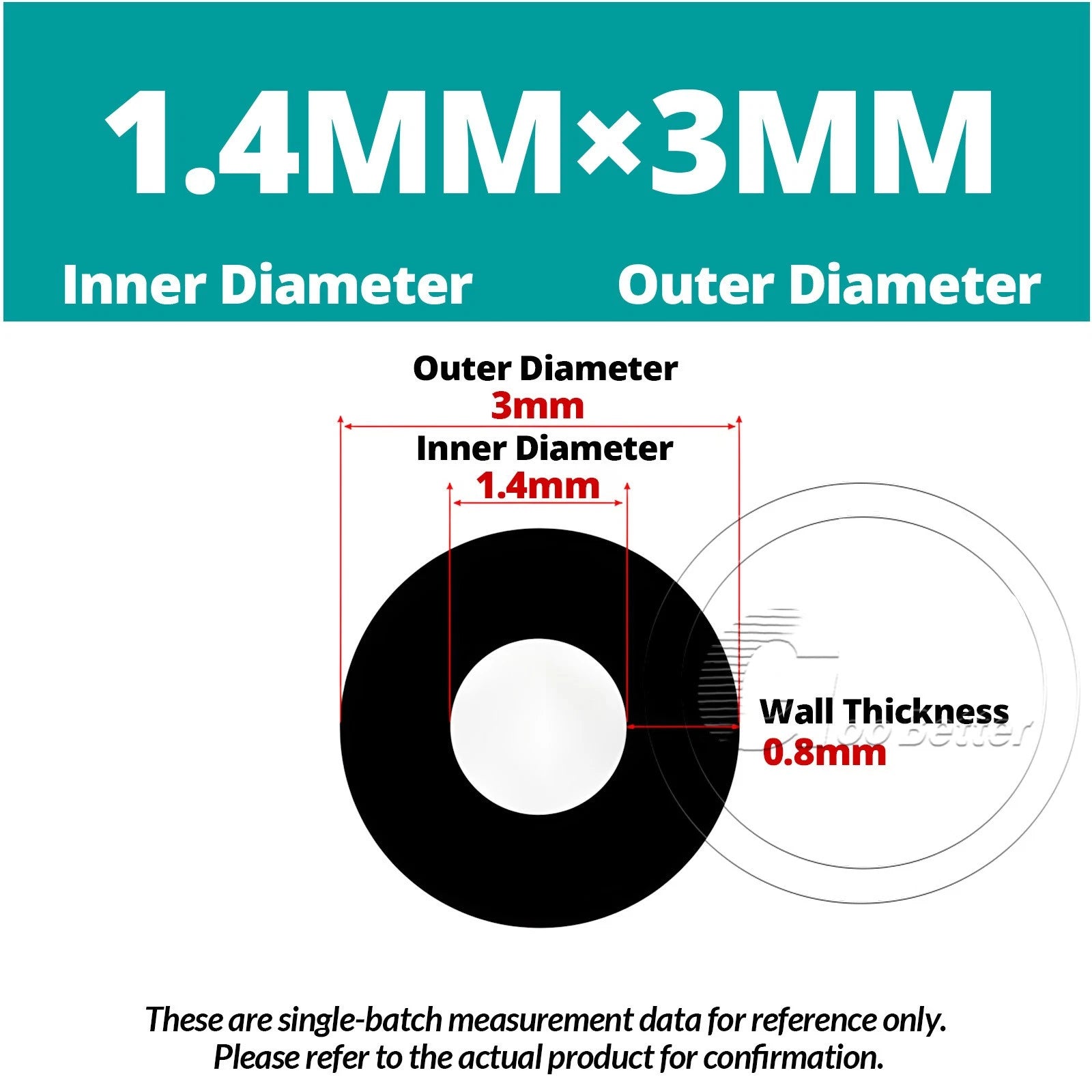 Black Silicone Rubber Tube – ID 0.5–60mm × OD 1–68mm Flexible Hose Pipe