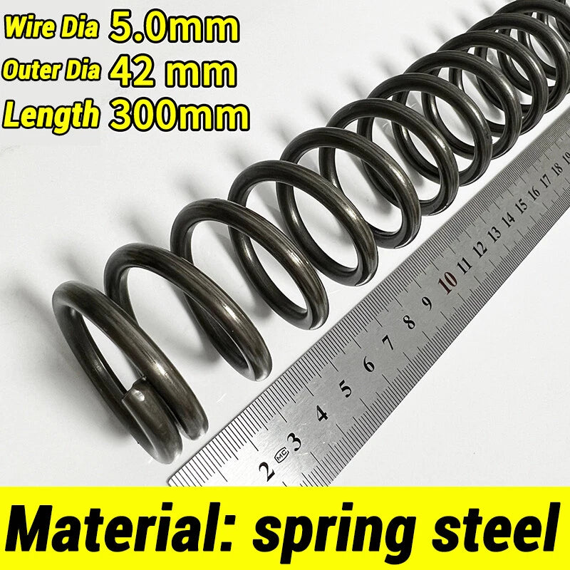 Compression Spring 4-5mm Wire dia 40-80mm Diameter & 300mm Length Pressure Small