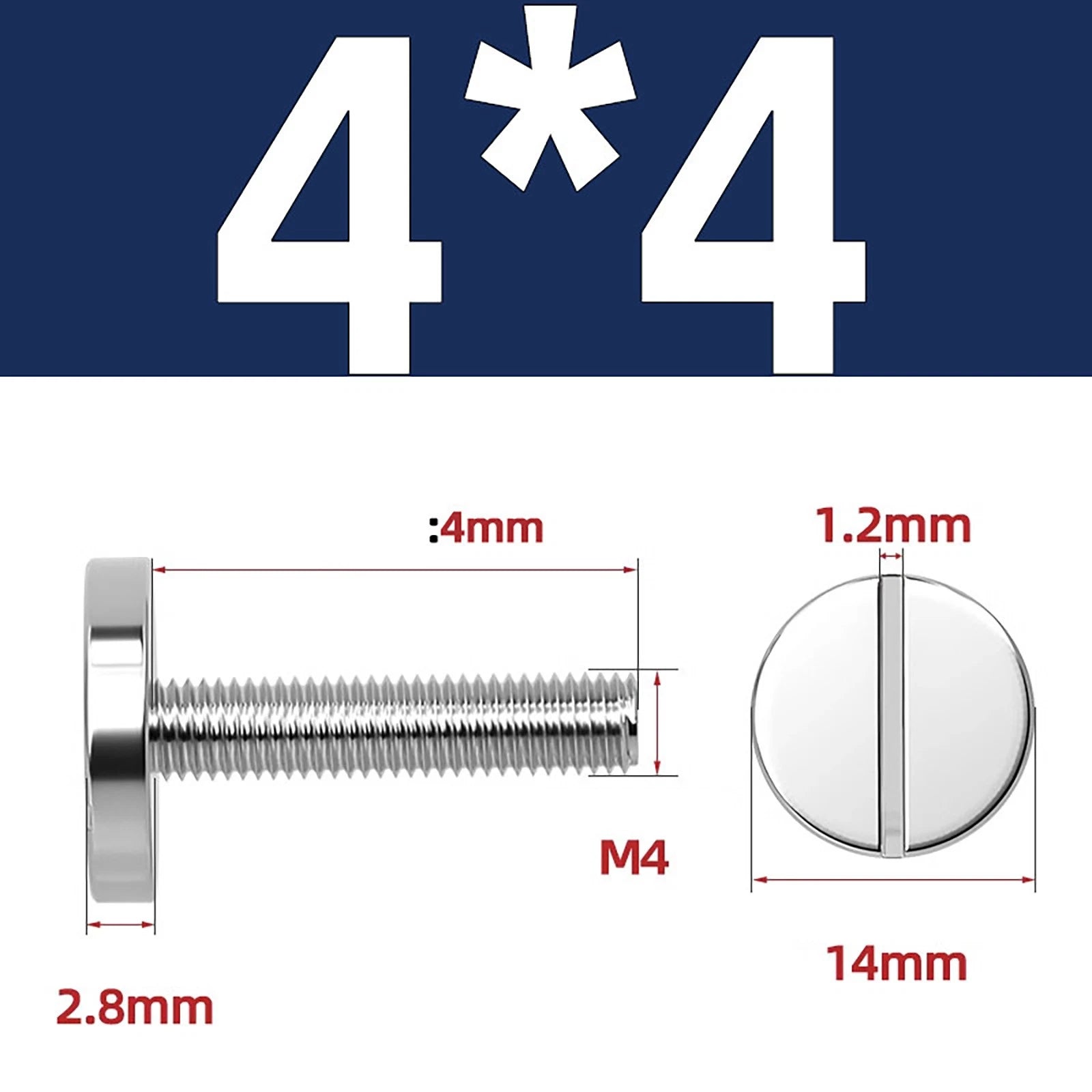 A2 Stainless Steel Slotted Large Head Machine Screws — Wide Pan Bolt DIN 921 | M2–M10