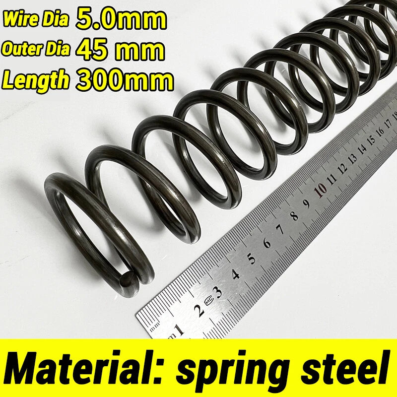 Compression Spring 4-5mm Wire dia 40-80mm Diameter & 300mm Length Pressure Small