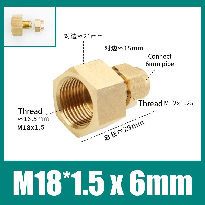 Brass Compression Straight Coupling Connector – Flared Fittings for Copper Pipe