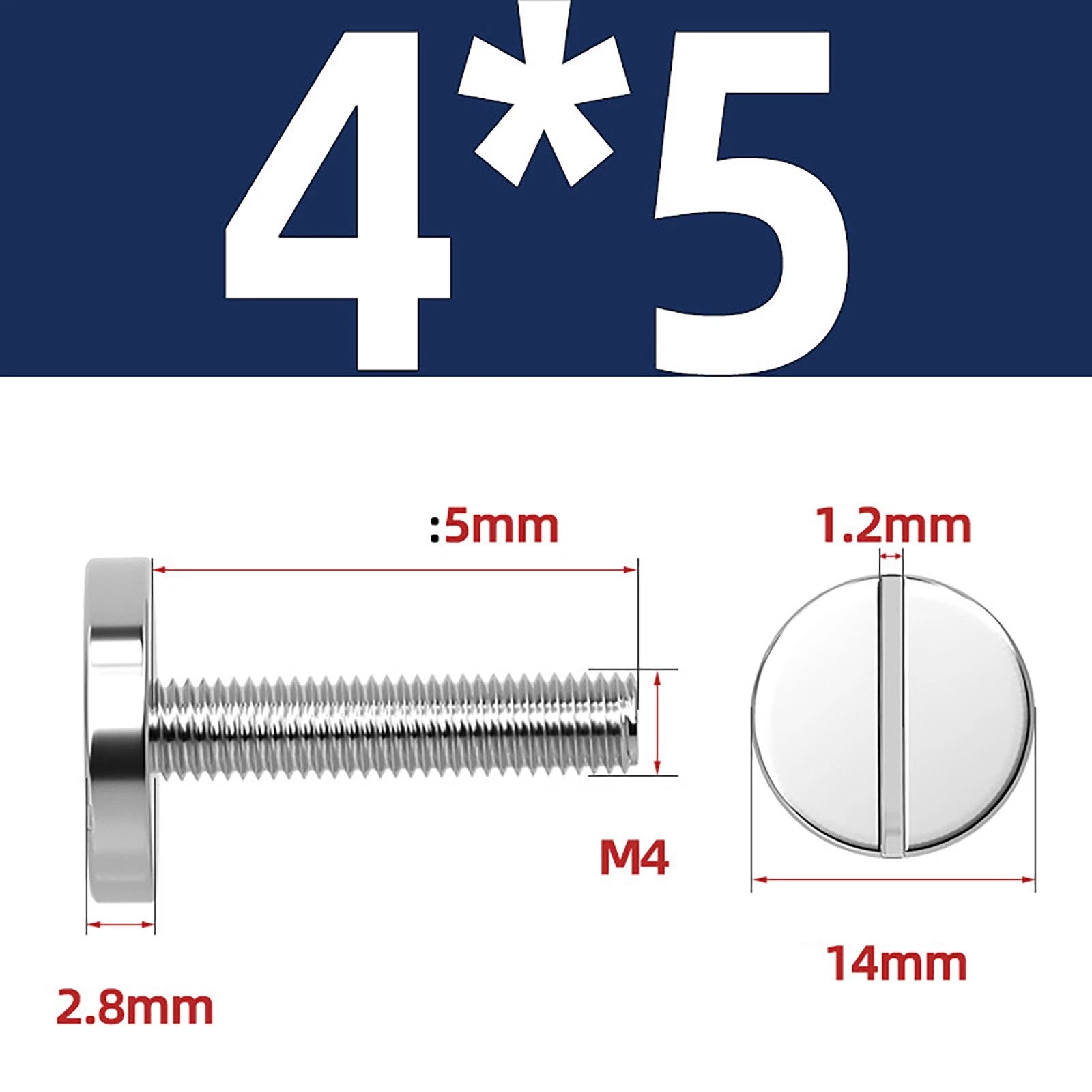 A2 Stainless Steel Slotted Large Head Machine Screws — Wide Pan Bolt DIN 921 | M2–M10