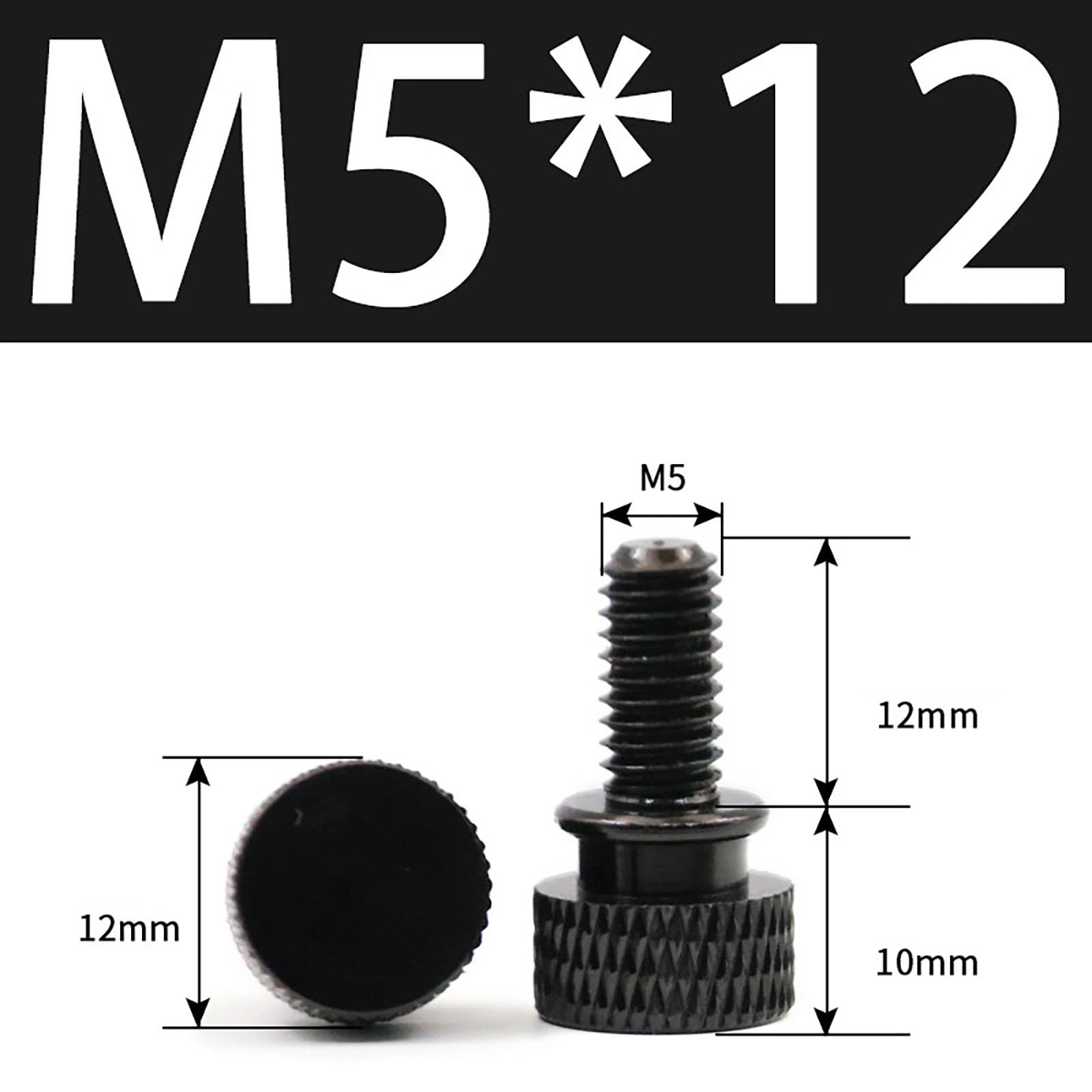 Aluminum Thumb Screws M5 M6 Knurled Hand Bolts Anodized PC Case Hobby DIY Stock