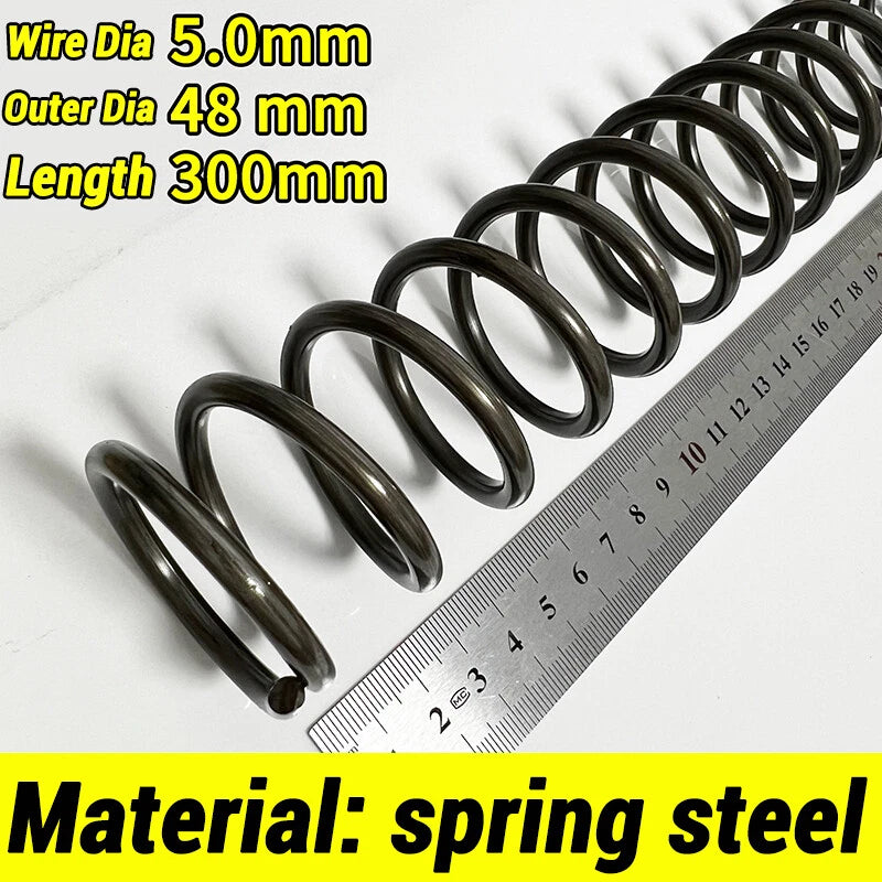 Compression Spring 4-5mm Wire dia 40-80mm Diameter & 300mm Length Pressure Small
