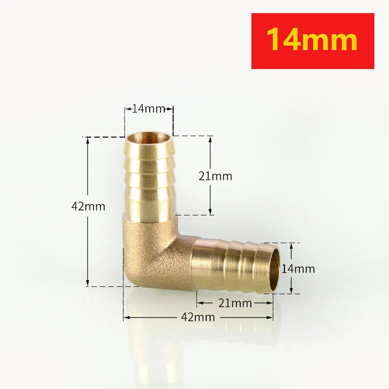 Brass Hose Tail Fittings – Barb Connector Straight Tee Y-Shape 90° Elbow Cross | Air Water Pipe Adapter