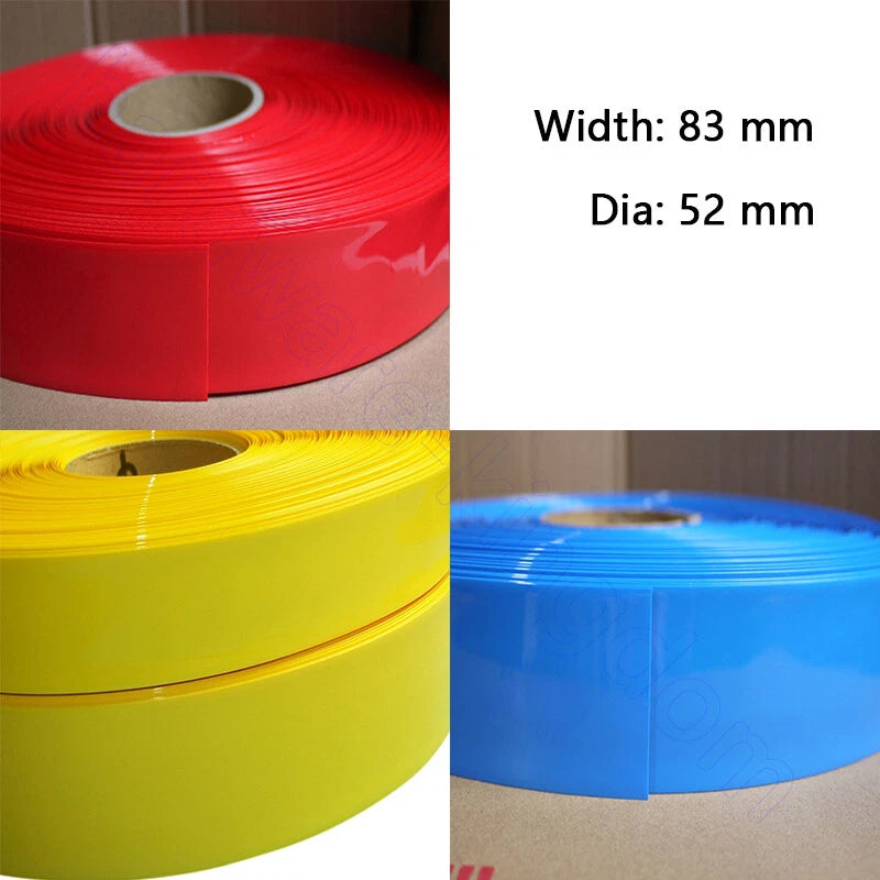 PVC Heat Shrink Tubing 7–130mm | RC Battery, LiPo, NiMH, NiCd Wire Wrap