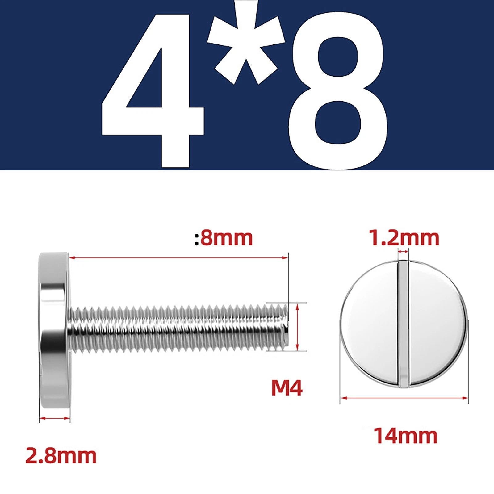 A2 Stainless Steel Slotted Large Head Machine Screws — Wide Pan Bolt DIN 921 | M2–M10