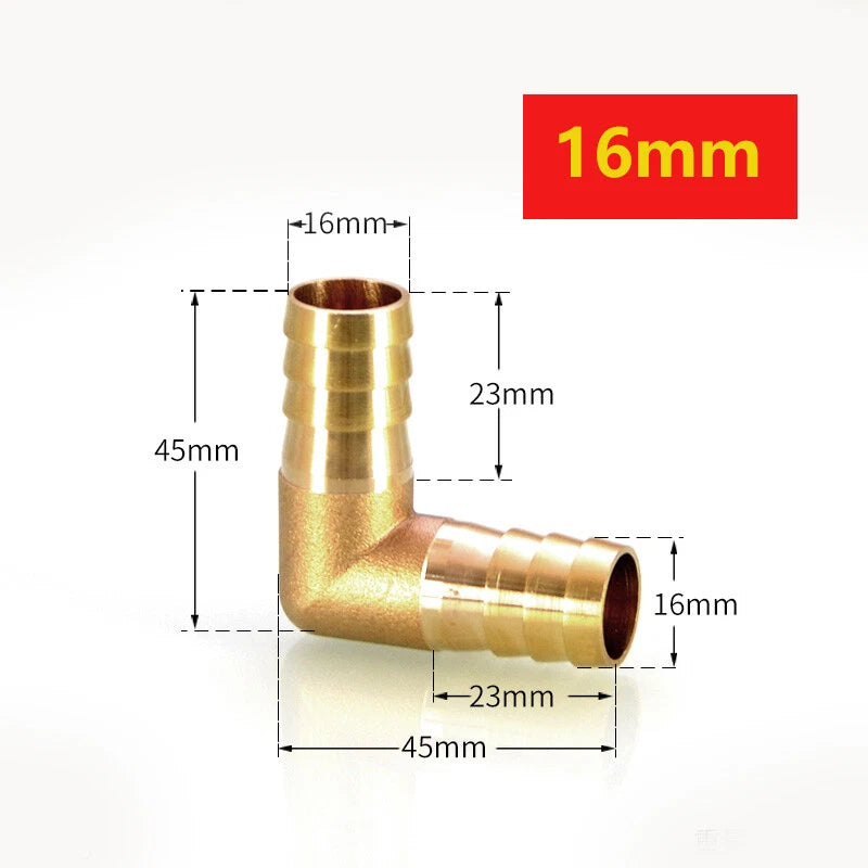 Brass Hose Tail Fittings – Barb Connector Straight Tee Y-Shape 90° Elbow Cross | Air Water Pipe Adapter