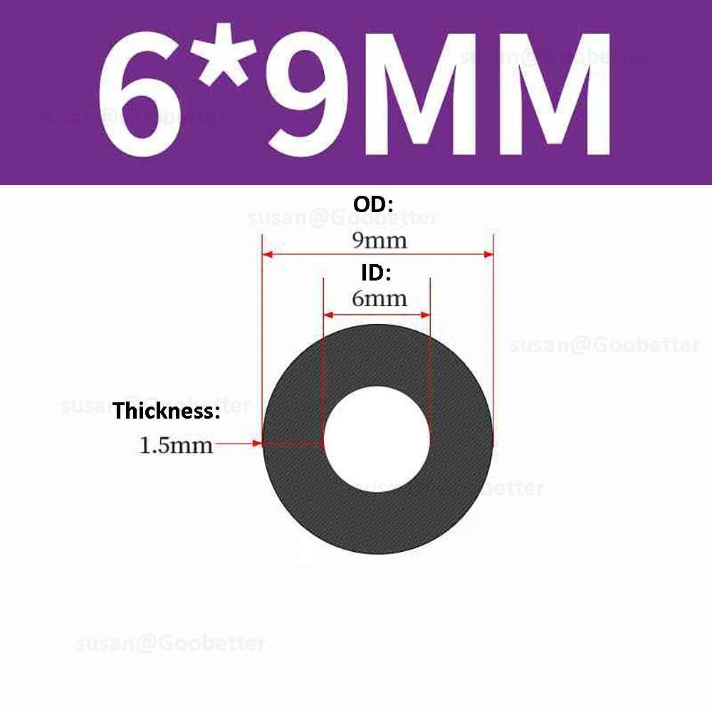 Silicone Hose Pipe Tube Water Air Black Rubber Tubing Tube ID 0.5mm to 38mm