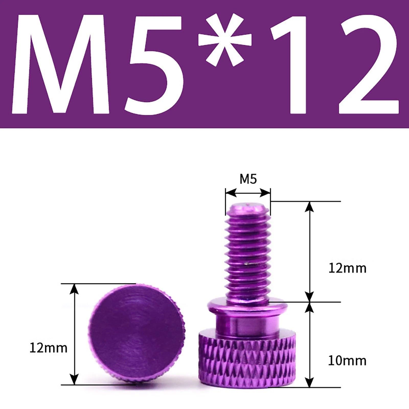 Aluminum Thumb Screws M5 M6 Knurled Hand Bolts Anodized PC Case Hobby DIY Stock