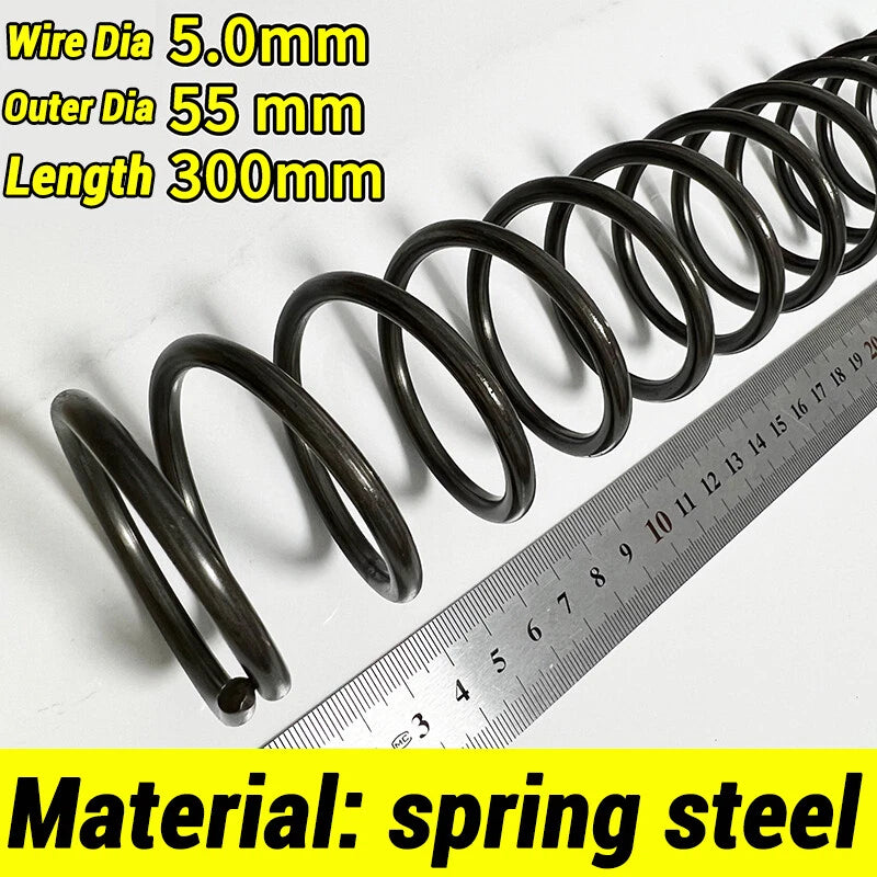 Compression Spring 4-5mm Wire dia 40-80mm Diameter & 300mm Length Pressure Small