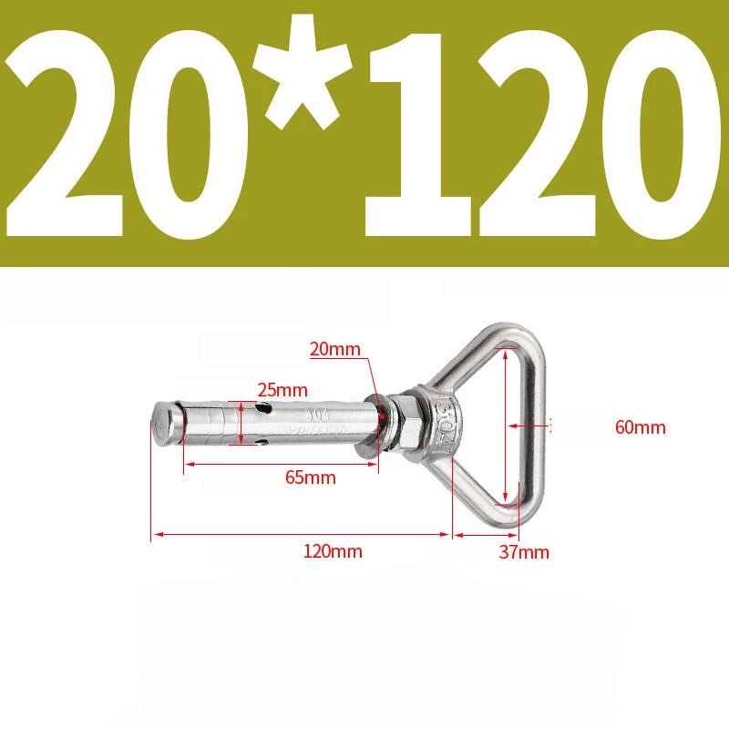 304 Stainless Steel Lifting Eye Ring Concrete Sleeve Anchor Bolts — M8 to M20 - HomeDIYer