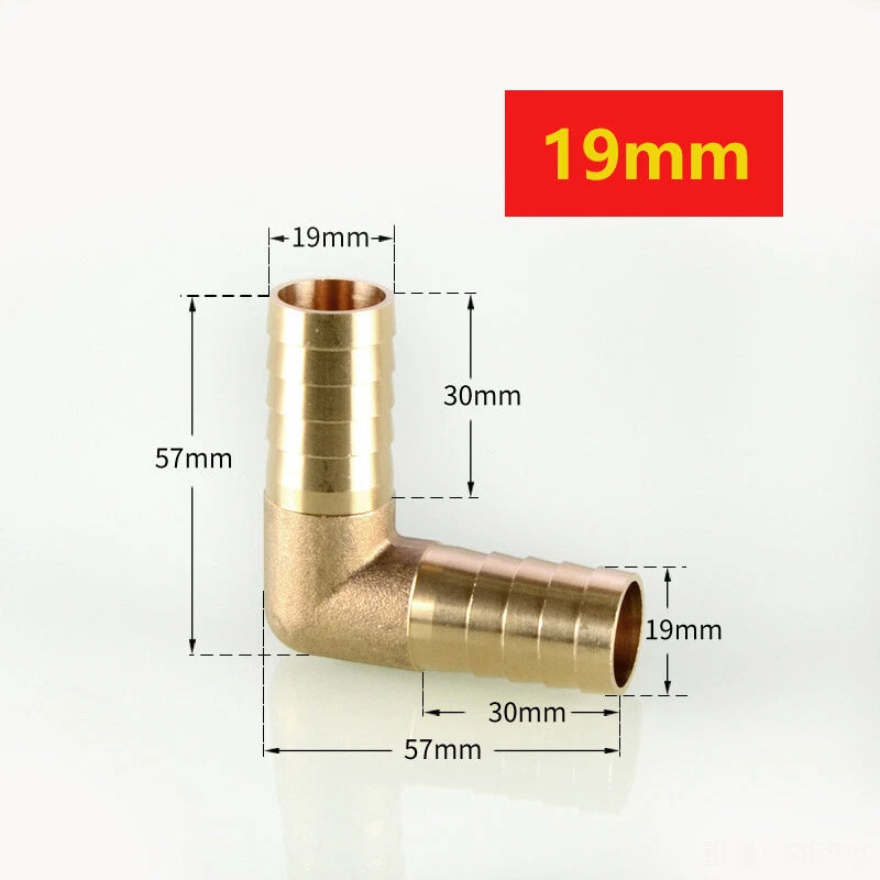 Brass Hose Tail Fittings – Barb Connector Straight Tee Y-Shape 90° Elbow Cross | Air Water Pipe Adapter