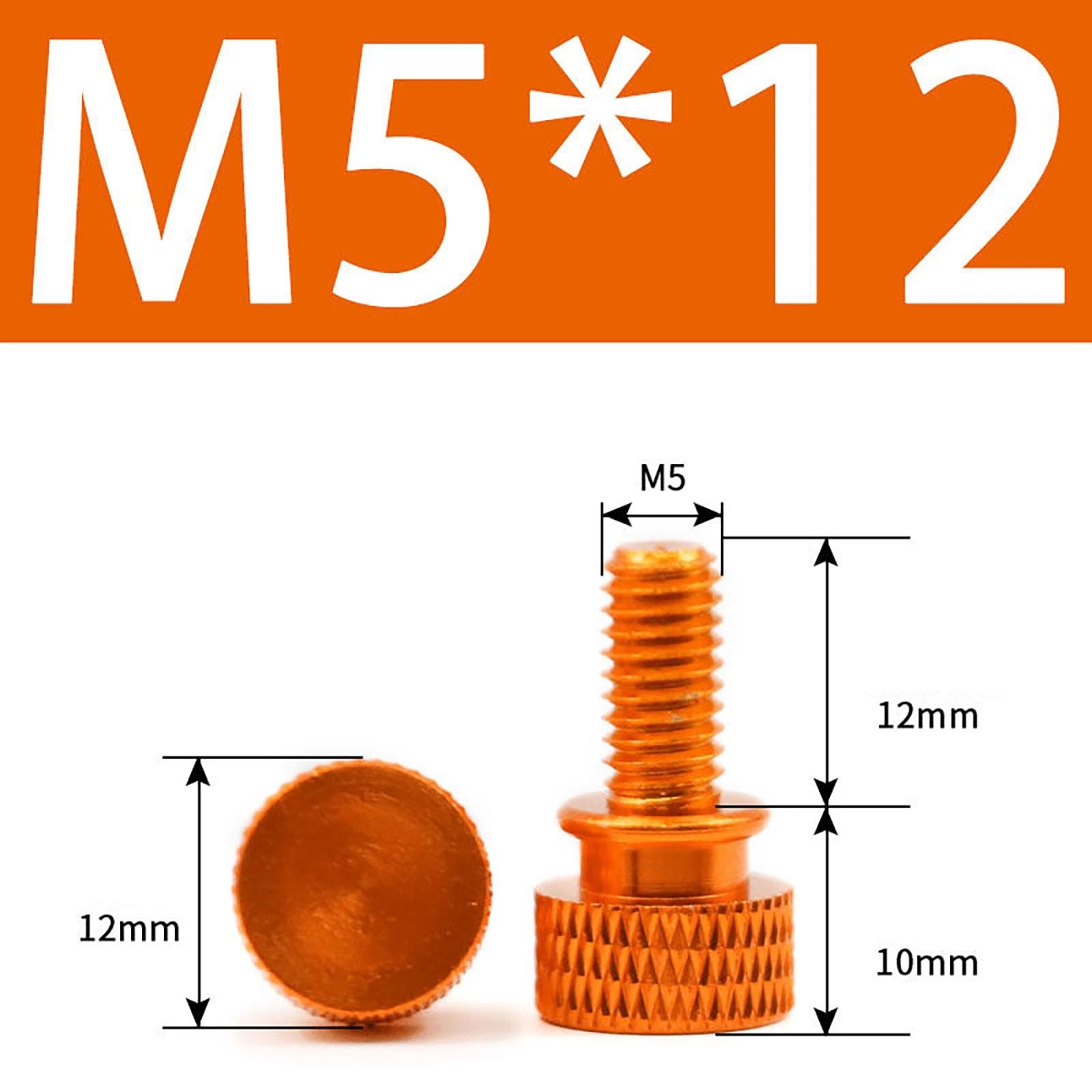 Aluminum Thumb Screws M5 M6 Knurled Hand Bolts Anodized PC Case Hobby DIY Stock