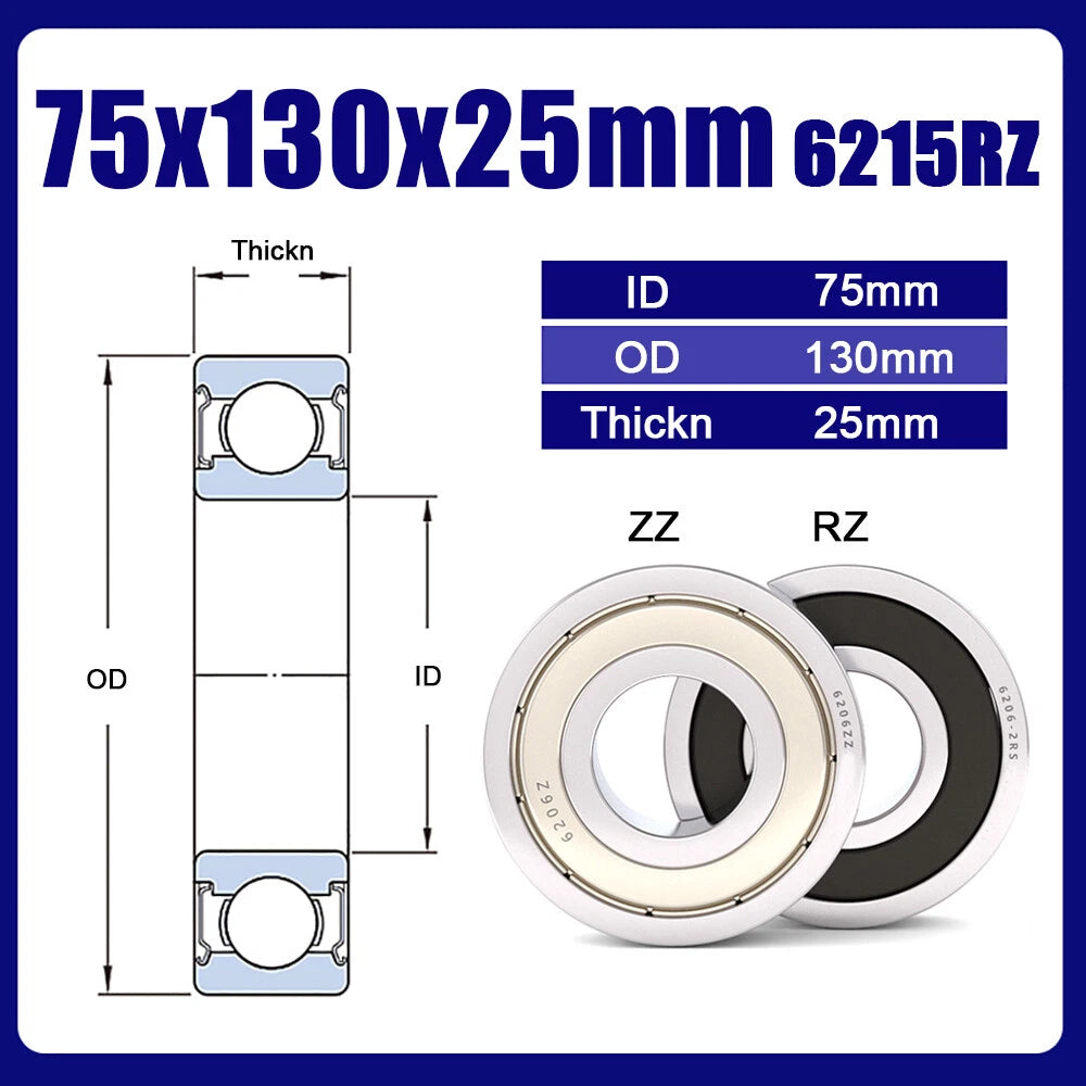 RZ or ZZ Bearings Precision High Speed Bearings Deep Groove Ball Bearing, Sealed