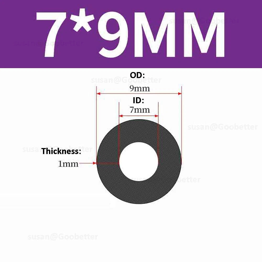 Silicone Hose Pipe Tube Water Air Black Rubber Tubing Tube ID 0.5mm to 38mm