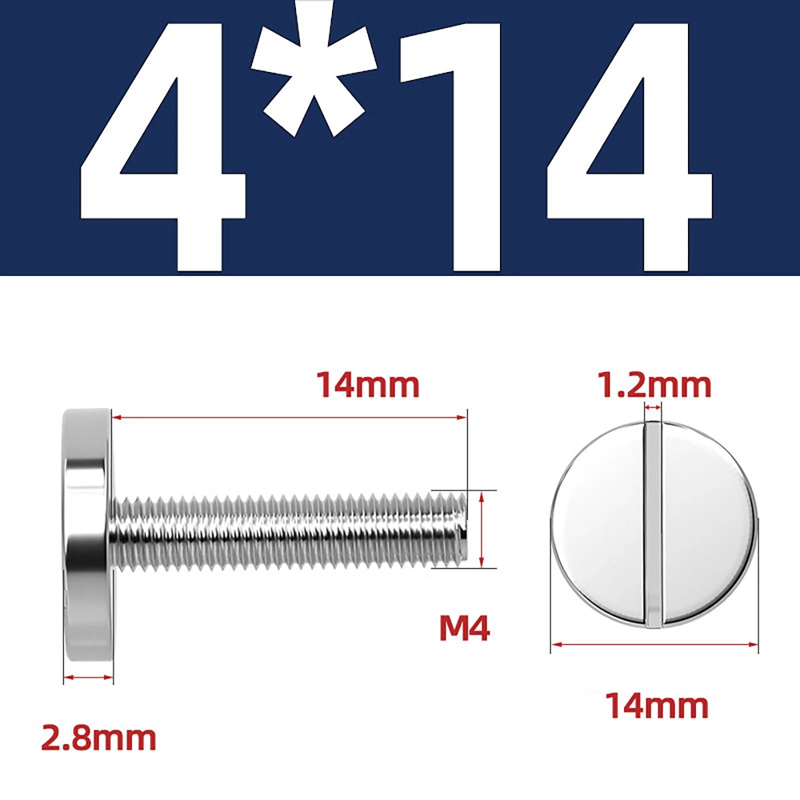 A2 Stainless Steel Slotted Large Head Machine Screws — Wide Pan Bolt DIN 921 | M2–M10
