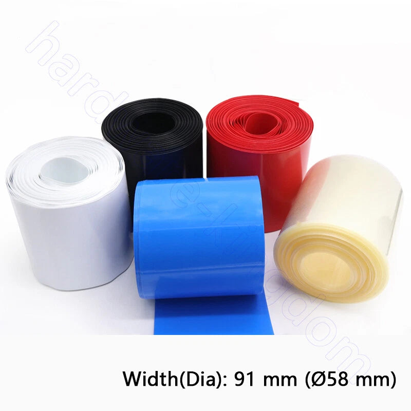 PVC Heat Shrink Tubing 7–130mm | RC Battery, LiPo, NiMH, NiCd Wire Wrap