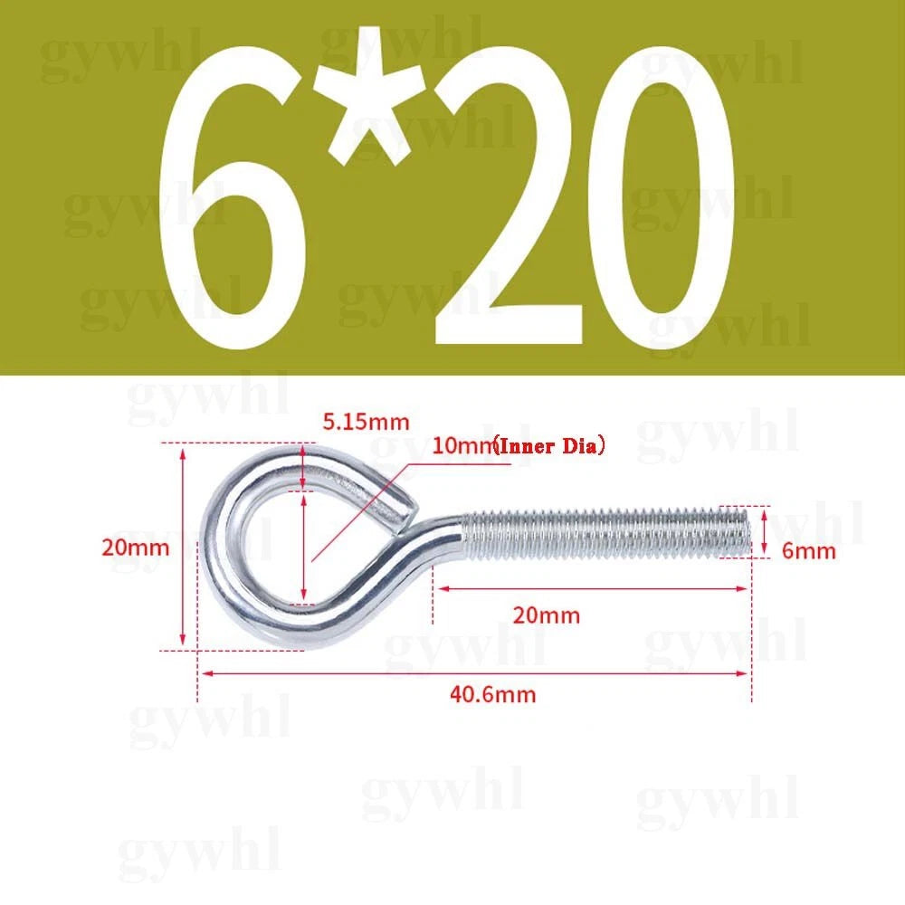 Galvanised Eye Screws Hooks Eye Bolts Closed Screws Rod Stainless Threaded Rings