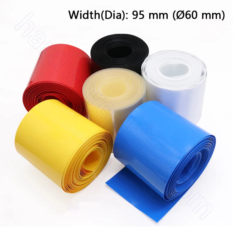 PVC Heat Shrink Tubing 7–130mm | RC Battery, LiPo, NiMH, NiCd Wire Wrap