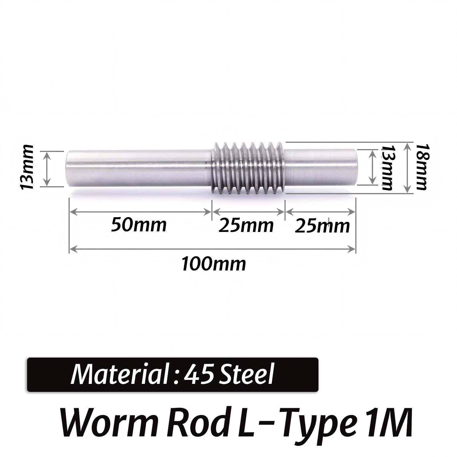 0.5/0.8/1/1.5 Module 20T to 60T Gear Copper Worm Wheel Gear & Worm Gear Shaft