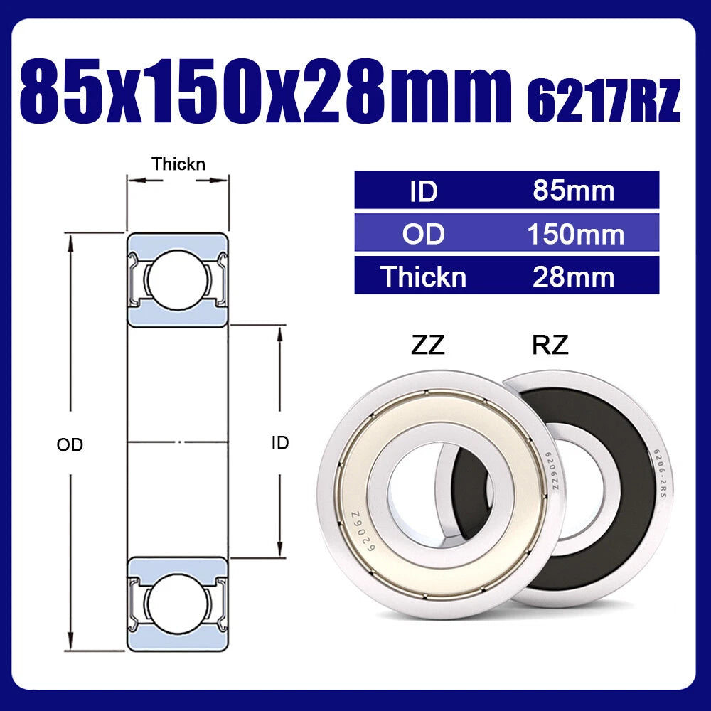 RZ or ZZ Bearings Precision High Speed Bearings Deep Groove Ball Bearing, Sealed
