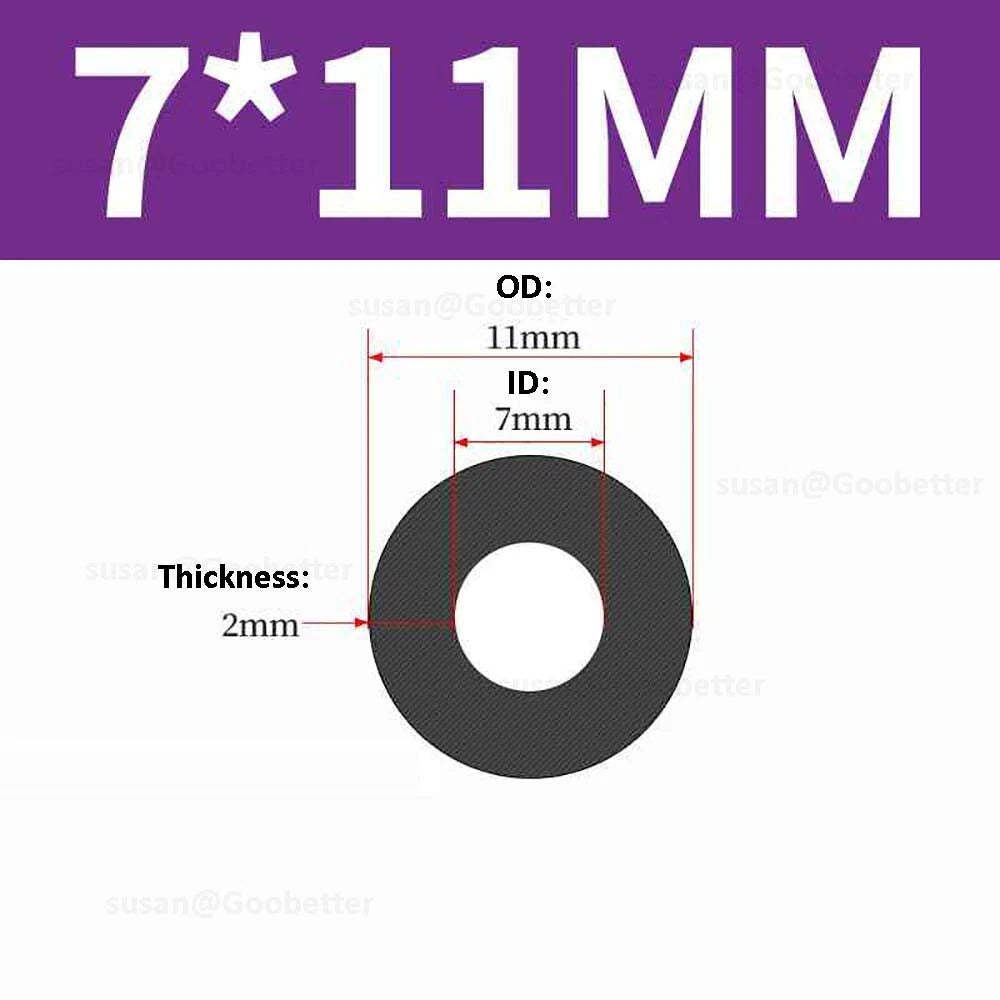 Silicone Hose Pipe Tube Water Air Black Rubber Tubing Tube ID 0.5mm to 38mm