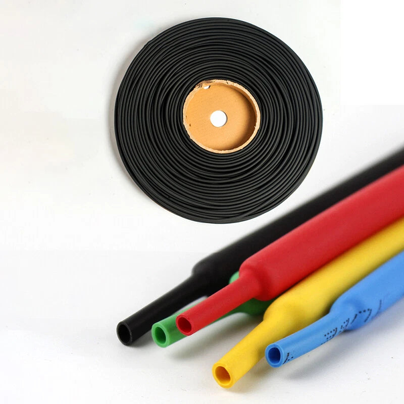 Heat Shrink Tubing Roll — 1mm to 10mm, Multiple Colors